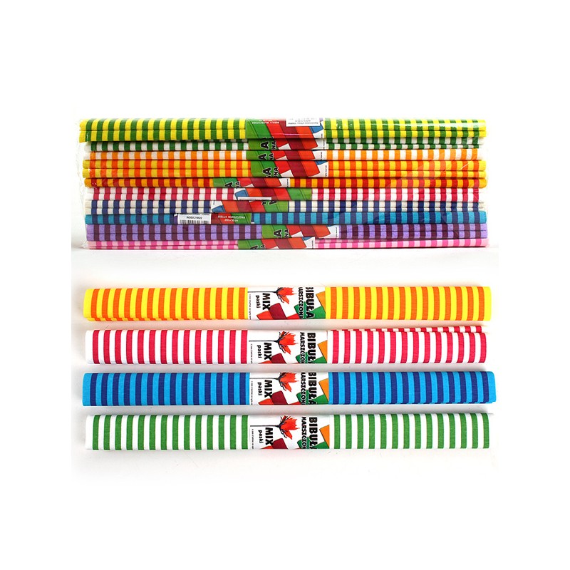Crêpepapier Strepen, Set van 10