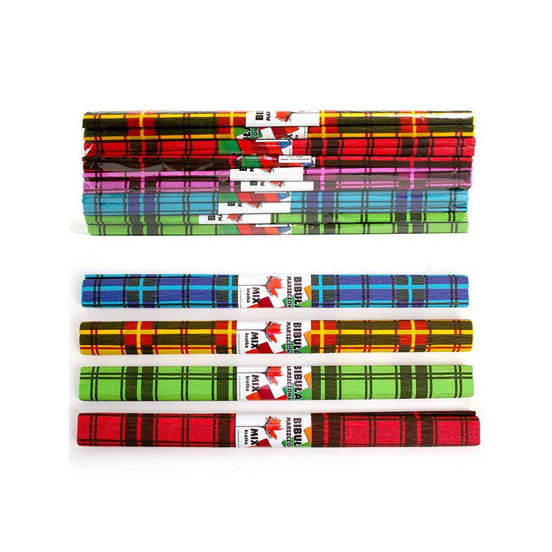 Crêpepapier Ruitjes, Set van 10