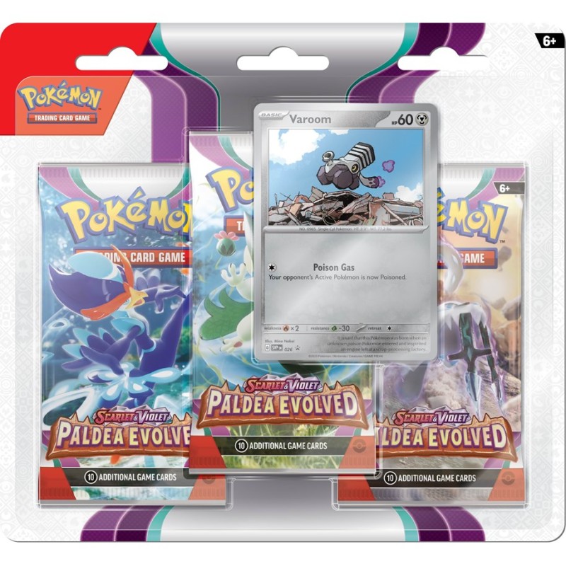 Pokémon TCG Scarlet & Violet Paldea Evolved 3 Booster Blister