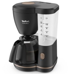 Tefal Includeo cafetière noire 1,25L 10-15 tasses 1000W