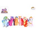 Unicorn Figuur Met Haar En Draaibaar Hoofd 13cm