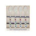 Boerenbont theelepels set a 4 stuks in cadeau verpakking rvs