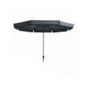 Parasol Syros Opdraai 350/8 Grijs Met Volant