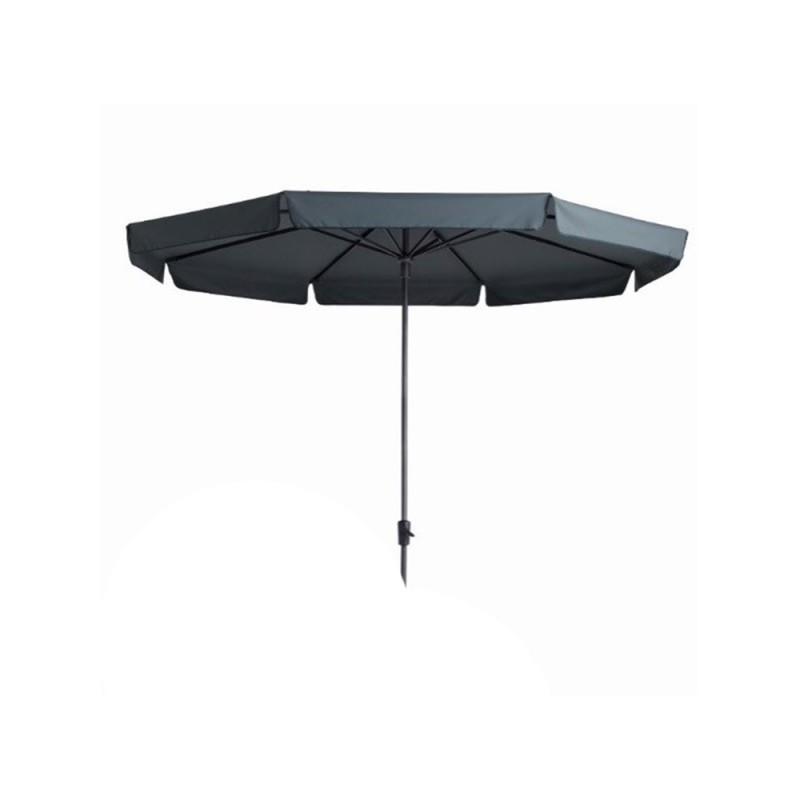 Parasol Syros Opdraai 350/8 Grijs Met Volant