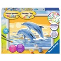 Ravensburger Peinture par numéros Dauphins bondissants