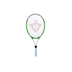 Raquette de tennis 25", Aluminium, avec 2 balles de tennis, verte