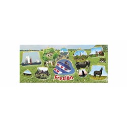 Tirelire Fryslan en porcelaine blanche avec image