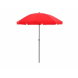 Parasol Las Palmas push-up 200 cm rouge avec volant