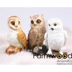 Statue de jardin Farmwood Animals Hibou 13 cm