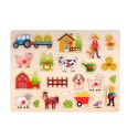 Puzzle ferme en bois 40x30 cm