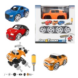 Toi Toys CARS&TRUCKS Voiture avec 4 roues séparées