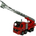 Brandweerauto 45cm ladderwagen met echte spuit