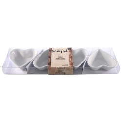 Plats de service faïence set de 4 pièces Ø7,2x2,1cm