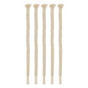 Esschert Design Torch bambou mèche de rechange en coton lot de 5